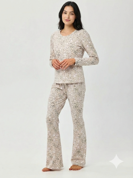 סט פיג’מה דקה עם מכנס פלייר WINNIE THE POOH