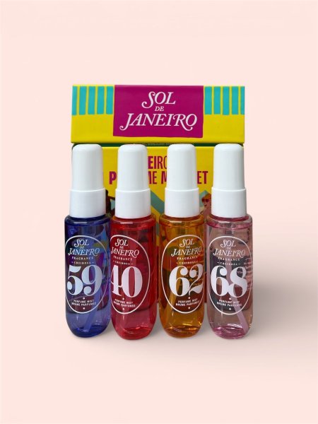 מארז רביעיית ספריי גוף Sol de Janeiro – Perfume Mist Set