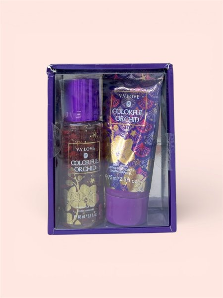 מארז טיפוח Colorful Orchid – V.V.LOVE Gift Set