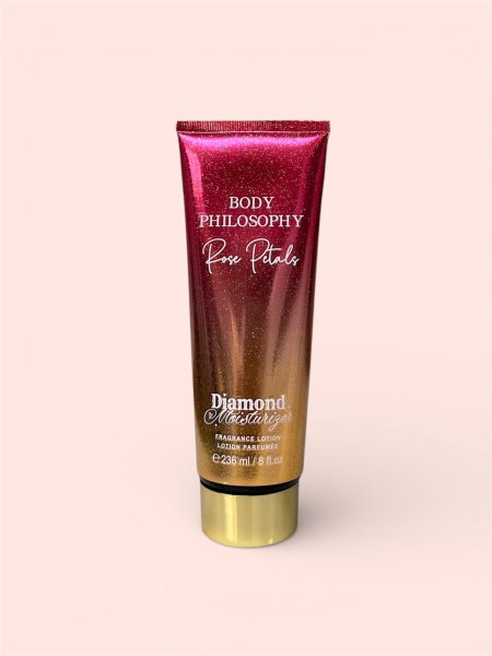 לוטיון גוף מנצנץ Rose Petals – Body Philosophy Diamond Moisturizer