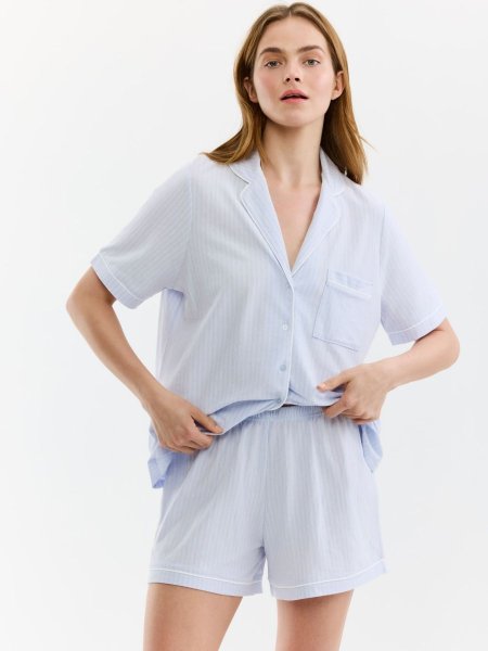 סט פיג’מה מכופתרת מארז מתנה