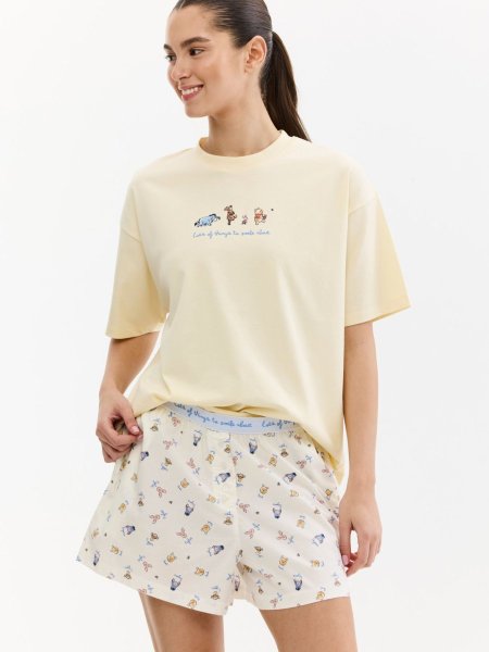 סט פיג’מה כותנה דיסני