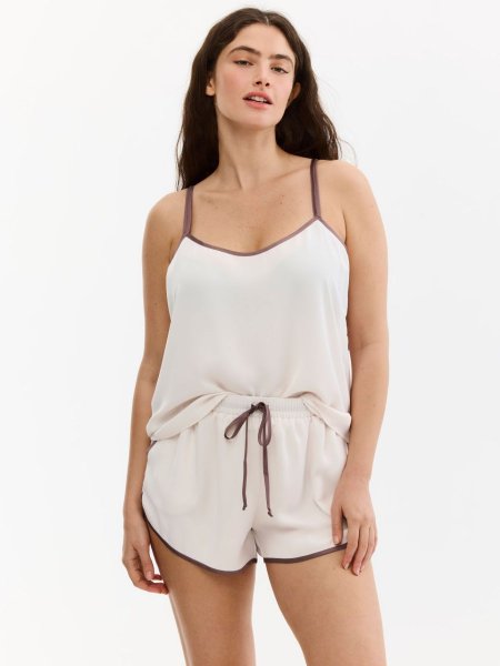 סט פיג’מה סאטן אמלי