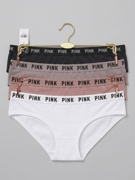 סט 4 תחתונים כותנה 100% pink