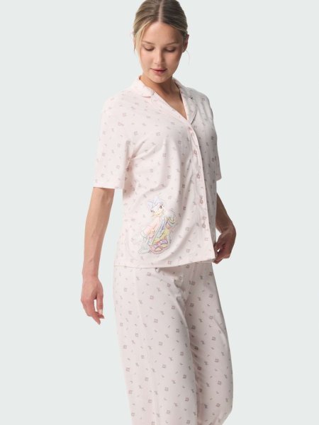 סט פיג’מה מכופתרת DAISY