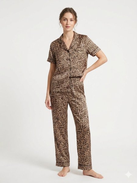 סט פיג׳מה סאטן touch line