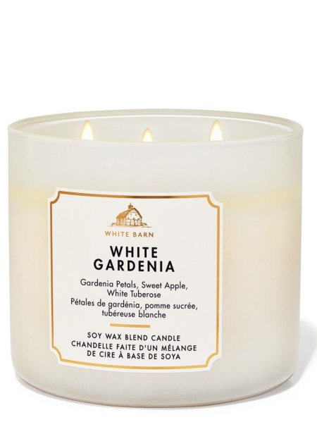 White Gardenia נר 3 פתילים