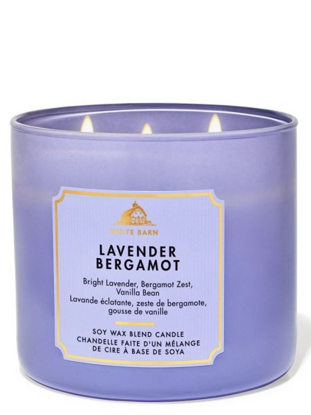 Lavender Bergamot נר 3 פתילים