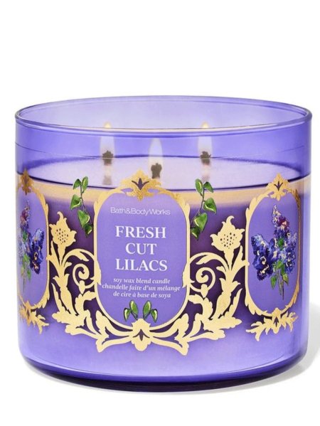 Bath & Body Works Fresh Cut Lilacs Soy Wax Blend Candle 411g
