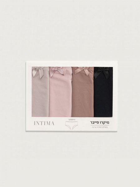 מארז 4 תחתוני היפסטר מיקרו Intima