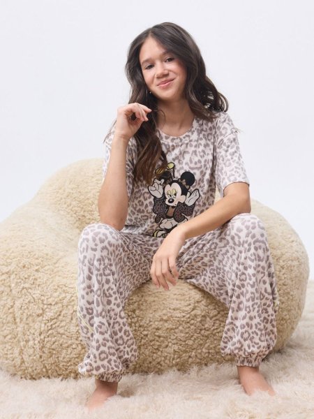 סט פיג’מה פרנץ’ טרי MINNIE Delta