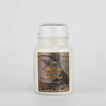 נר רחני Vanille & Coconut צנצנת קטן 280gr