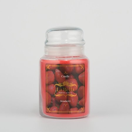 נר רחני Strawberry צנצנת קטן 280gr