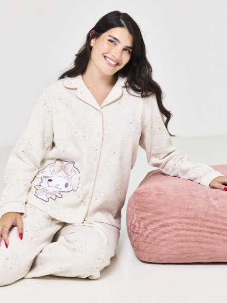 סט פיג’מה מכופתרת חמה MY MELODY