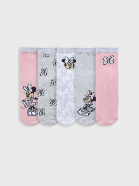 מארז 5 גרביים אורך רגיל MINNIE