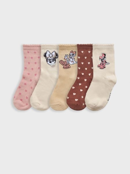 מארז 5 גרביים אורך רגיל MINNIE & DAISY
