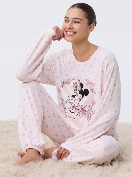 סט פיג’מה ארוכה ריב HELLO KITTY