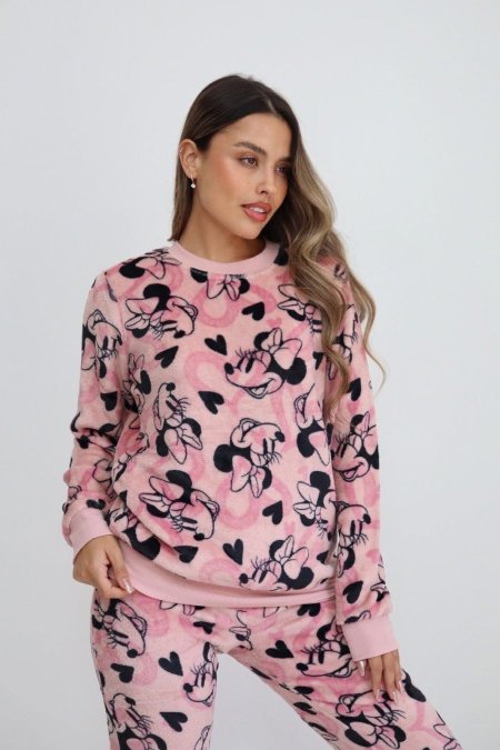 פיג׳מה דלתא קטיפה פלפי