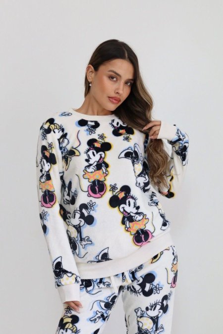 פיג׳מה דלתא קטיפה פלפי