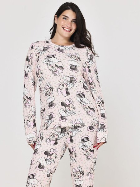 סט פיג’מה ארוכה דקה MINNIE