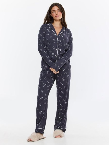 סט פיג’מה מכופתרת מיפי