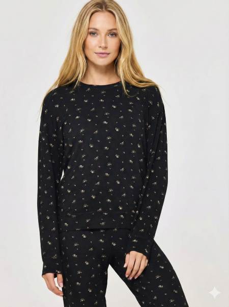 סט פיג’מה ארוכה ונעימה